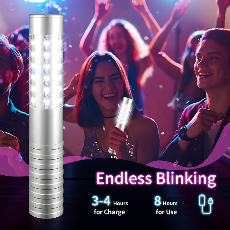 WILON Store Bottle Service Lights Rechargeable Bottle Service Sparklers Reusable Handheld Girl Lights LED Baton Strobe Light for Parties Bar Club Nightclub Birthday Weddings - Upgraded Version - Image 3